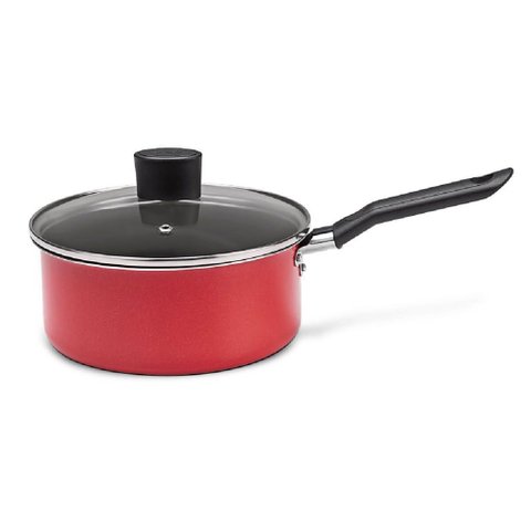 Panela Tampa Garlic Vermelho 18x8 Cm 1,75 Litros - 7001/357 - Brinox Panela Tampa Garlic Vermelho 18