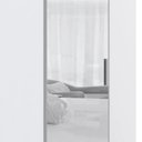 Ver imagem 4 de Guarda Roupa Canto Obliquo 70cm Espelho Taiga Branco L01 - Mpozenato