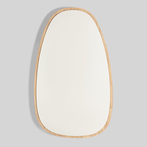 Espelho Orgânico Zian 75 Cm X 46 Cm Tauari
