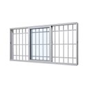 Ver imagem 2 de Janela de Correr Alumínio Branco 03 Folhas c/Grade Maxx - 120x120
