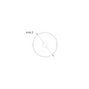 Ver imagem 3 de Fechadura de Segurança Trava Auxiliar 1004 Tetra Chave Roseta Redonda Colonial 40mm Stam