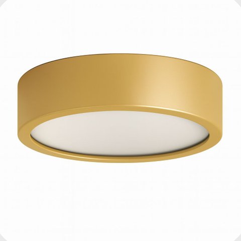 Plafon D200 Aluminio Teto e27 1 Luz Lumini Lab - Dourado Champanhe