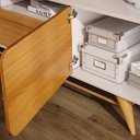 Ver imagem 5 de Painel para Tv 85 Pol You e Rack Bancada Época Off/cinamomo - Hb Móveis