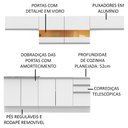 Ver imagem 5 de Armário de Cozinha Completa 280cm Branco Mariana Madesa 02