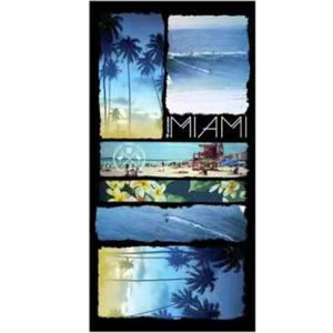 Toalha de Praia Microfibra Anti Areia New 70x140cm Miami