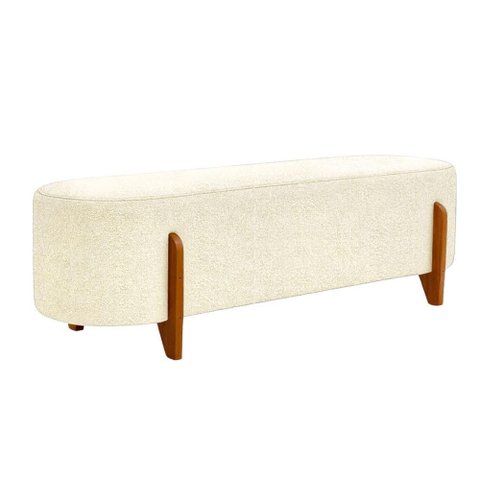 Puff Recamier Organico Imperial 140 cm Boucle Creme Impo