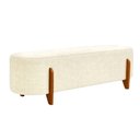 Ver imagem 1 de Puff Recamier Organico Imperial 140 cm Boucle Creme Impo