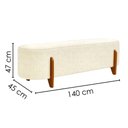 Ver imagem 3 de Puff Recamier Organico Imperial 140 cm Boucle Creme Impo
