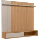Ver imagem 2 de Painel para TV 75 pol com Bancada Suspensa 179cm Telles L05 Jequitibá Off White Fosco - Lyam Decor