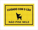 Ver imagem 1 de Tapete Capacho Cuidado com o Cão Não Pise Nele