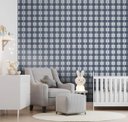 Ver imagem 2 de Papel de Parede Bobinex Revoada - Xadrez Quadros Azul Marinho 4453