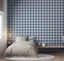 Ver imagem 3 de Papel de Parede Bobinex Revoada - Xadrez Quadros Azul Marinho 4453