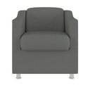 Ver imagem 4 de Kit 10 Poltronas Decorativa Tilla Consultório Recepção Suede Cinza