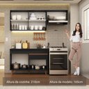 Ver imagem 6 de Armário de Cozinha Compacta 190cm Preto Reims Madesa 04