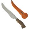Faca Artesanal Forjada Integral Churrasco Pena Folha Aço Inox 420c Cabo Madeira Guajuvira - 1