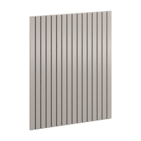 Módulo de Parede Ripado 93,3x109x49cm Cinza - Matic Móveis