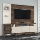 Ver imagem 1 de Estante Home TV até 65’’ Para Sala Dallas 209 Cm MDP Flex 3D Off White Mocaccino - ClickLar