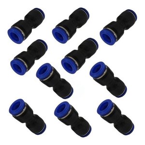 União Emenda Pneumática Instantânea Pu 1/4 (6,4mm) 10 Und
