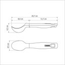 Ver imagem 3 de Concha para Sorvete Tramontina Verano com Bojo em Abs e Cabo de Polipropileno Vermelho Tramontina