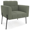 Ver imagem 5 de Poltrona para Sala Pé Metal Preto Kit 2 Ana Bouclé Menta - Ibiza