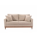 Ver imagem 2 de Sofa 2 Lugares Living 1,88 m Base de Madeira México:Linho Bege