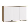Armário Aéreo Celeste Kappesberg 100% Mdf 3 Portas 120cm - 1