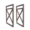 Ver imagem 1 de Suporte Nicho Prateleira Estilo Industrial Parede:Marrom