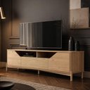 Ver imagem 2 de Rack Benton F06 para TV 75" 182cm Madeira Maciça com Gaveta Amadeirado Lyam Decor