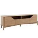 Ver mais imagens de Rack Benton F06 para TV 75" 182cm Madeira Maciça com Gaveta Amadeirado Lyam Decor