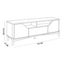 Ver imagem 6 de Rack Benton F06 para TV 75" 182cm Madeira Maciça com Gaveta Amadeirado Lyam Decor