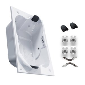 Banheira Dupla Hidromassagem Pop Gc 110v Anatômica e Completa