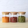 Kit com 3 Potes de Vidro para Armazenar Temperos 200ml U Unica Unica - 3