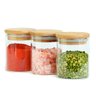 Kit com 3 Potes de Vidro para Armazenar Temperos 200ml U Unica Unica - 1