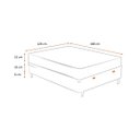 Ver imagem 4 de Cama Box Baú Viúva 128 Tecido Sintético Branco com Colchão Little Angel - Bello Box - Mola Superlast