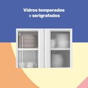 Ver imagem 3 de Cozinha Compacta Aço Topázio 3 Vidros 3 Peças
