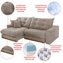 Ver mais imagens de Sofá Retrátil 3 Lugares 230cm Linho Belize