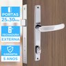 Fechadura para Porta Externa Perfil Estretiro Aço Inox Polido Cromado | Aliança | 10 Un - 4