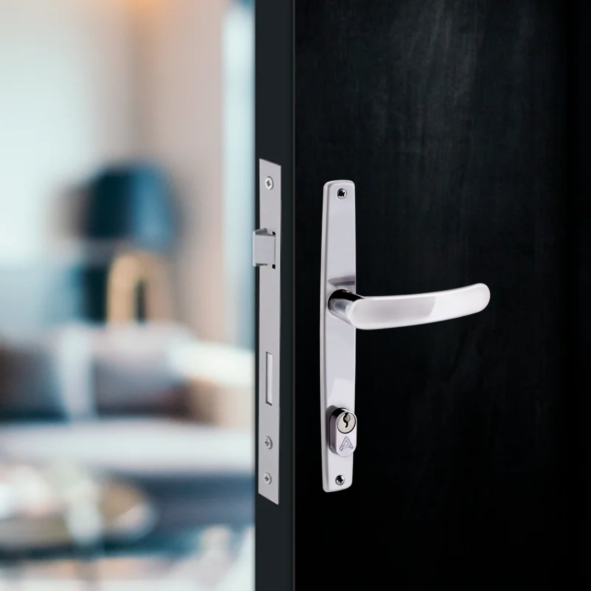 Fechadura para Porta Externa Perfil Estretiro Aço Inox Polido Cromado | Aliança | 10 Un - 9
