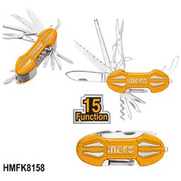 Canivete Multifuncional Ingco com 15 Funções - Hmfk8158 - 3