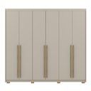 Ver imagem 6 de Guarda Roupa Casal 6 Portas 6 Gavetas Dubai Majestic - Fendi