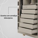 Ver imagem 7 de Guarda Roupa Casal 6 Portas 6 Gavetas Dubai Majestic - Fendi