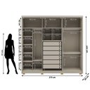 Ver imagem 4 de Guarda Roupa Casal 6 Portas 6 Gavetas Dubai Majestic - Fendi