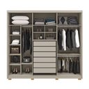 Ver imagem 3 de Guarda Roupa Casal 6 Portas 6 Gavetas Dubai Majestic - Fendi