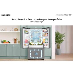 Refrigerador Samsung Smart French Door 3 Portas 576l Inox Rf27cg5410srbz220v - 6