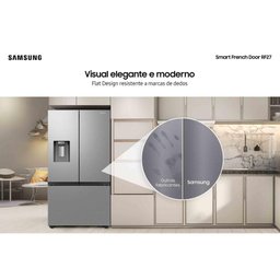 Refrigerador Samsung Smart French Door 3 Portas 576l Inox Rf27cg5410srbz220v - 4