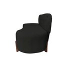Ver imagem 3 de Sofá 2 Lugares Orgânico Curvo Tókio 150cm Suede Preto