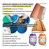 Kit 4 Bordas P/ Piscina Mosaico Azul Cobalto 12x25 1m Linear - 2