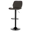 Ver imagem 2 de Kit 2 Banquetas Giratória Anm6315b Bristol Itajaí Anima Office em Pu Grafite Base Disco Preto