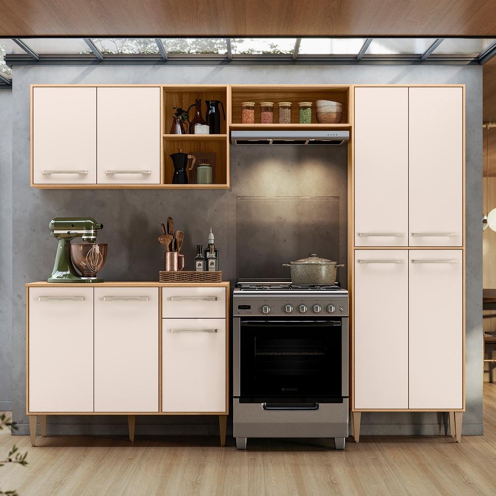 Cozinha Compacta Completa Mariah 9 Portas Nicioli - 3