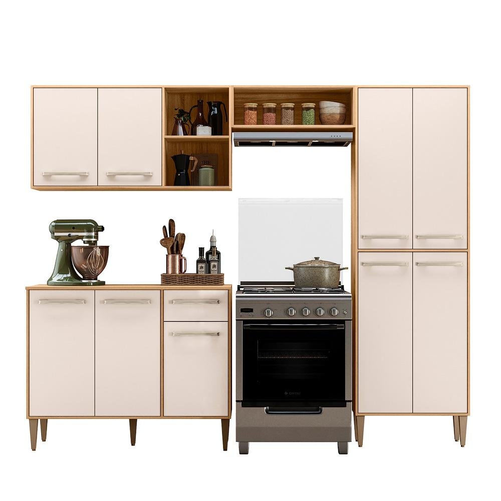 Cozinha Compacta Completa Mariah 9 Portas Nicioli - 1